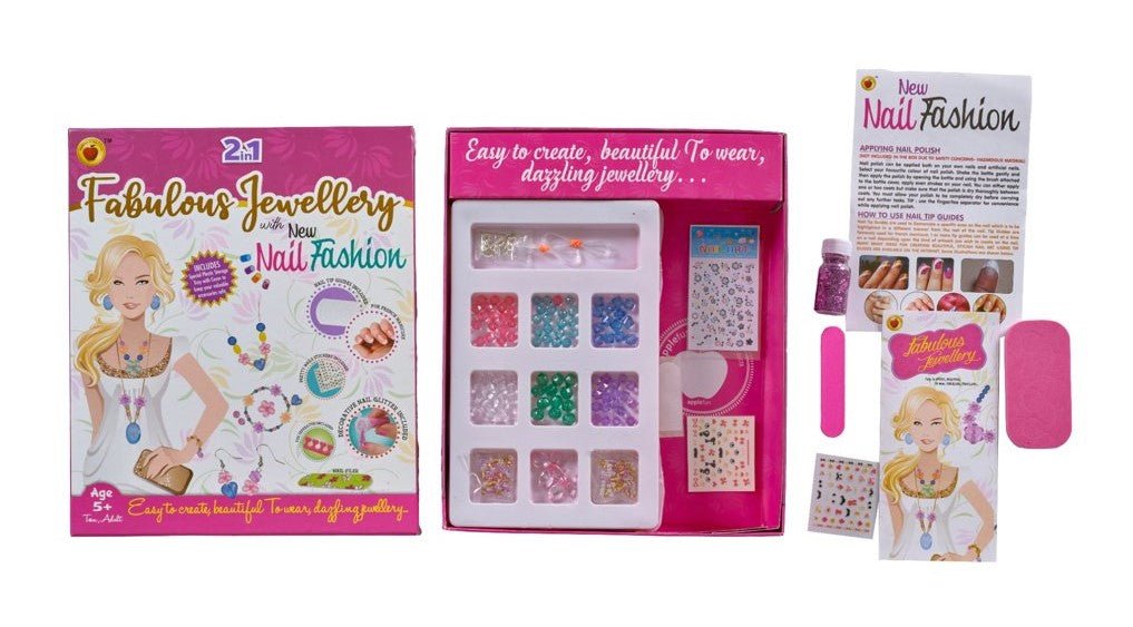 2 - in - 1 Fabulous Jewellery with New Nail Fashion Kit - Tortoyse Innovations LLPDIY ToysNAILART - FAB - JEWELLERY8904225702898