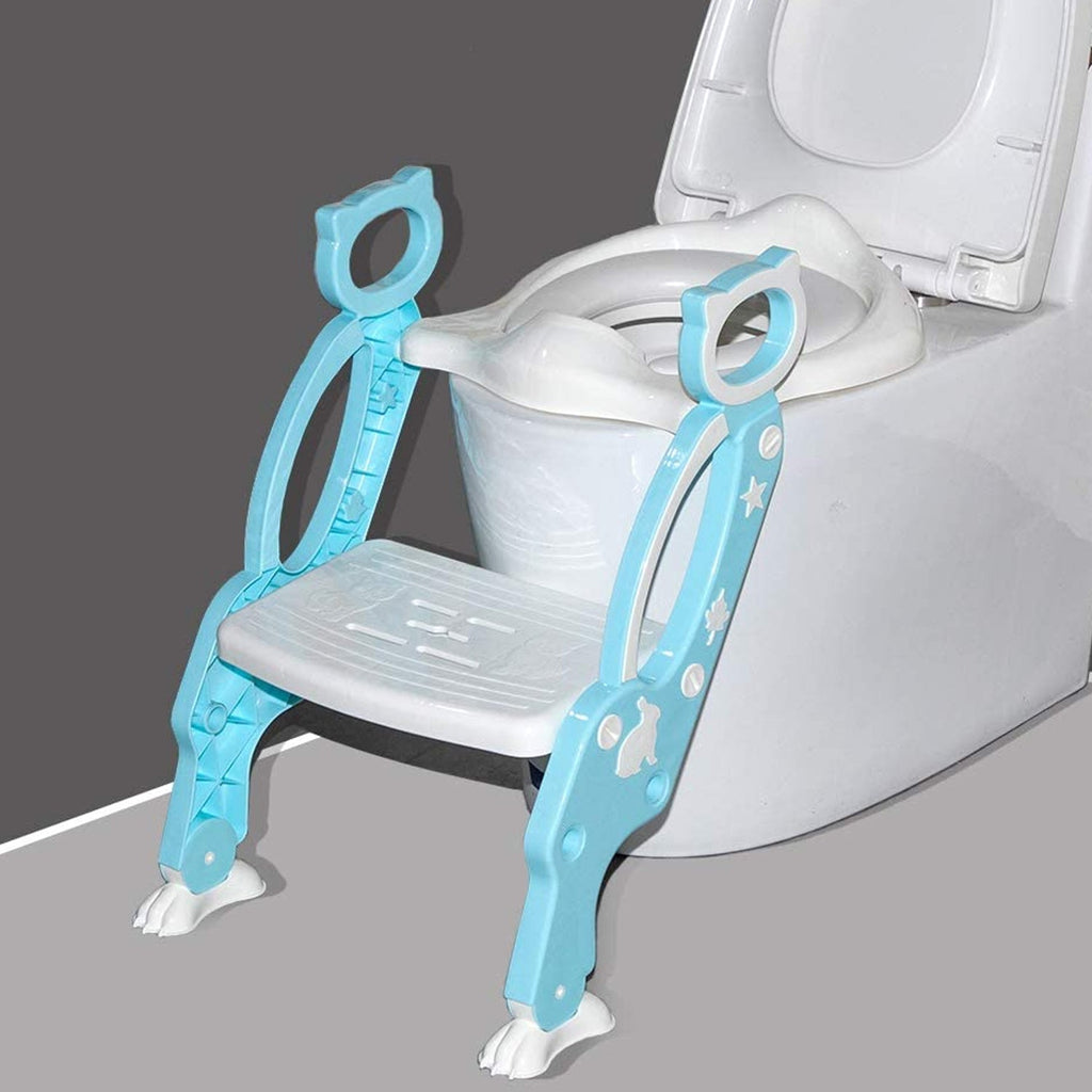 2 In 1 Potty Training Toilet Seat with Step Stool Ladder For Toddlers - Tortoyse Baby Products 8492_baby_toilet_seat_leader