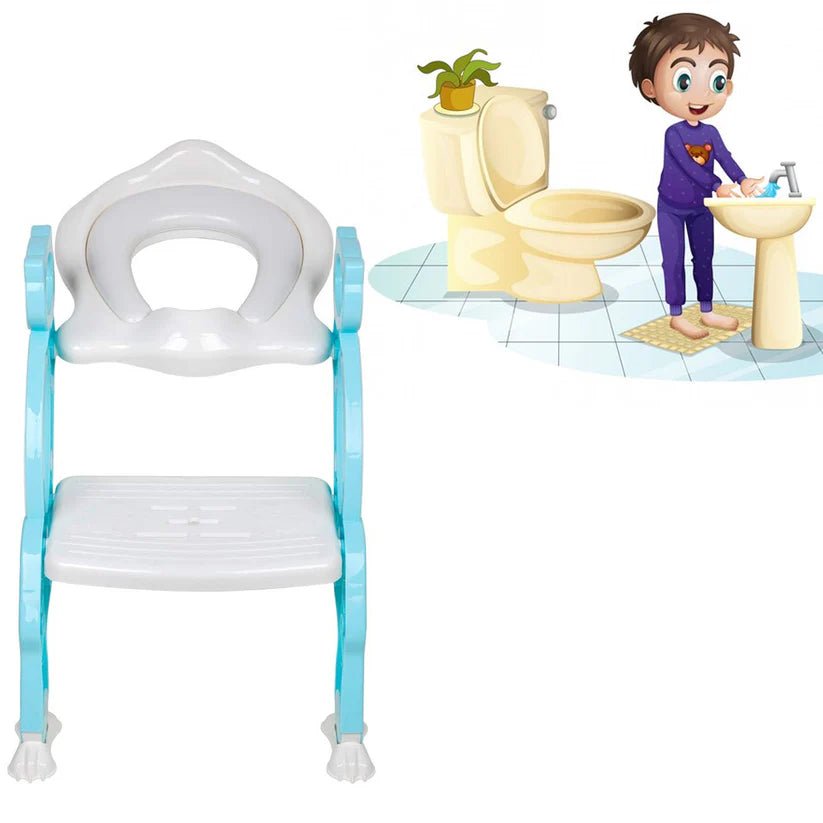 2 In 1 Potty Training Toilet Seat with Step Stool Ladder For Toddlers - Tortoyse Baby Products 8492_baby_toilet_seat_leader