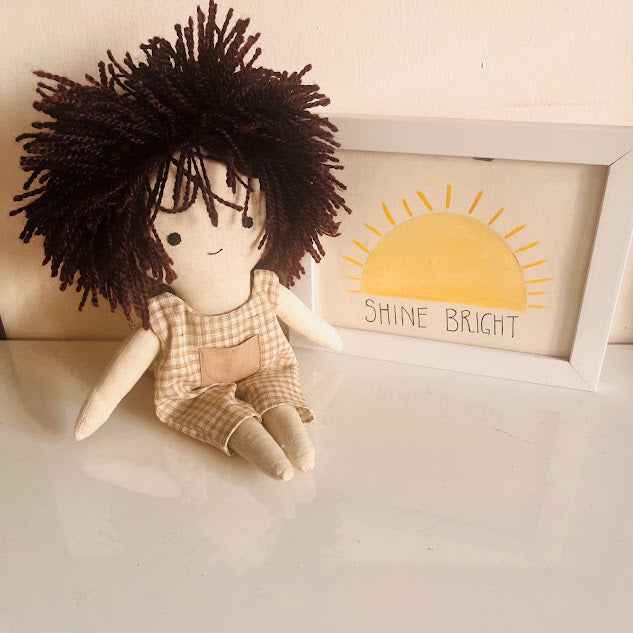 Aarav – The Curious Dreamer (Handmade Boy Doll) - Tortoyse DOLLS