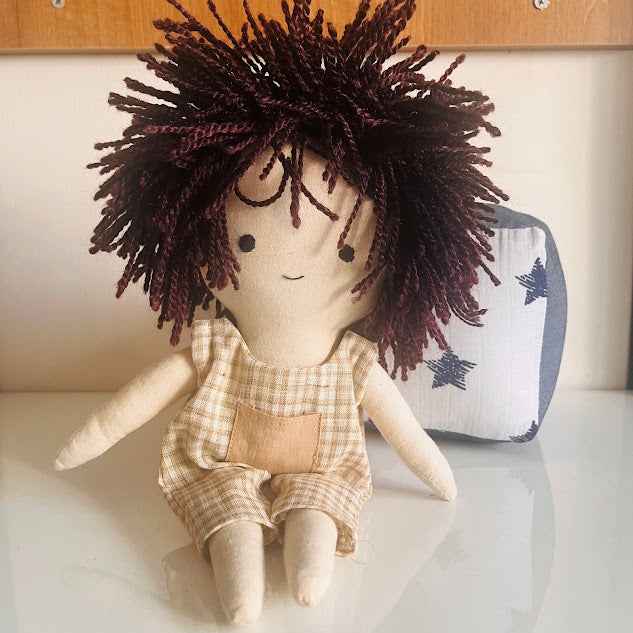 Aarav – The Curious Dreamer (Handmade Boy Doll) - Tortoyse DOLLS