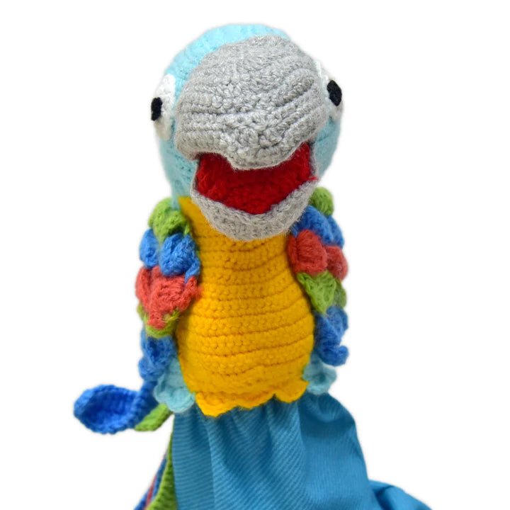 Adorable Crochet Tango the Bird Hand Puppet– Fun for Storytime & Puppet Shows - Tortoyse Toys