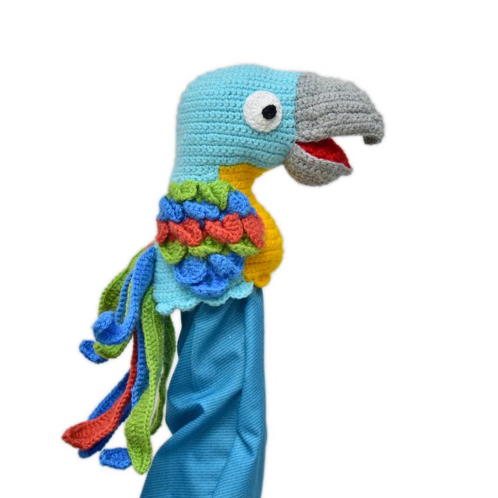 Adorable Crochet Tango the Bird Hand Puppet– Fun for Storytime & Puppet Shows - Tortoyse Toys