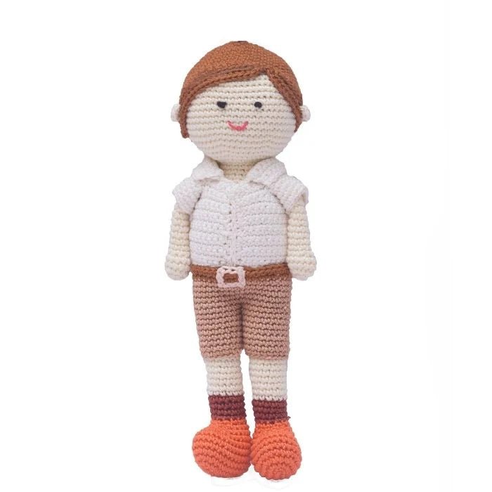 Adorable Handmade Crocheted School Boy Dolls – Collectible Artisanship - Tortoyse Toys