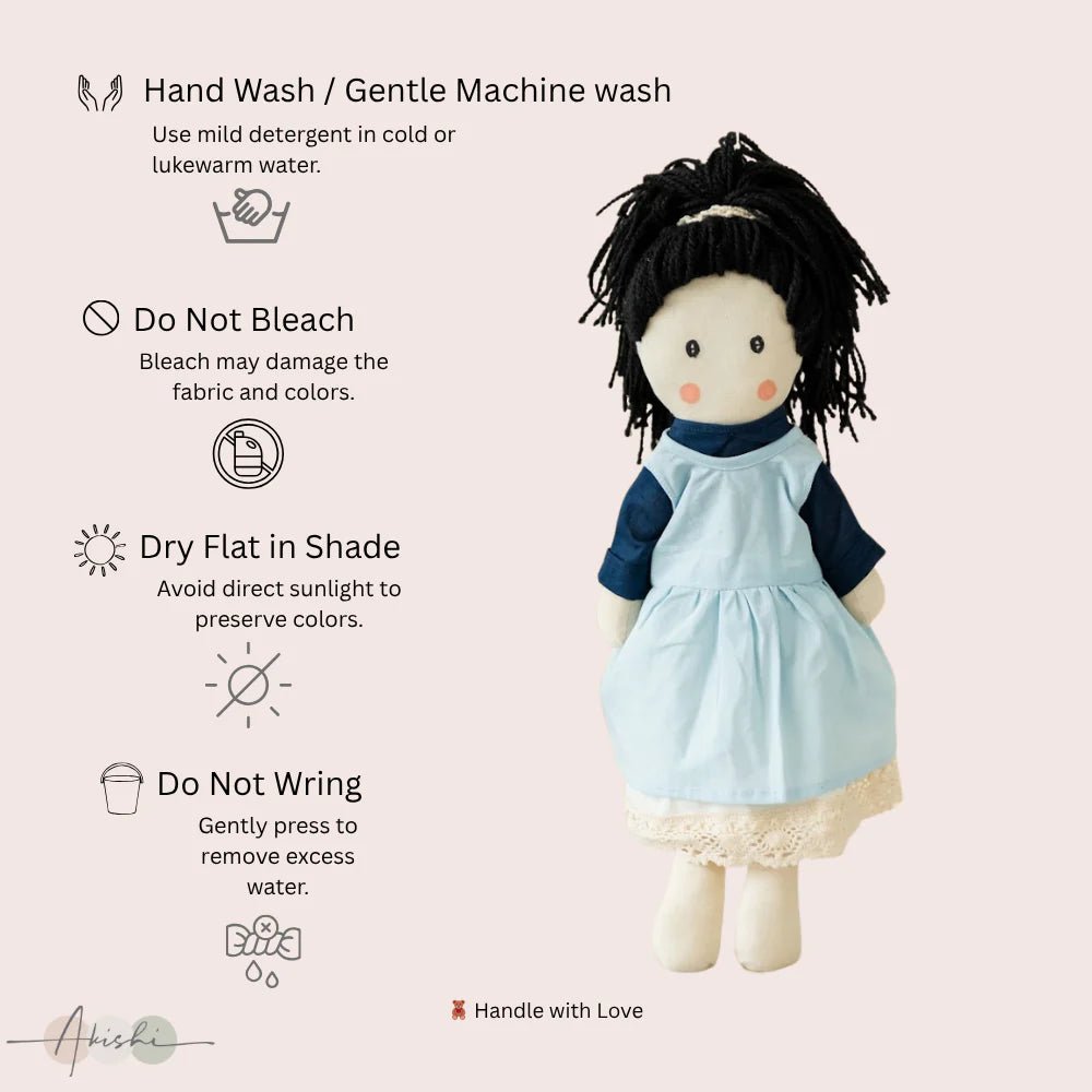Amara Handmade Cloth Doll for Kids | Soft & Eco - Friendly - Tortoyse
