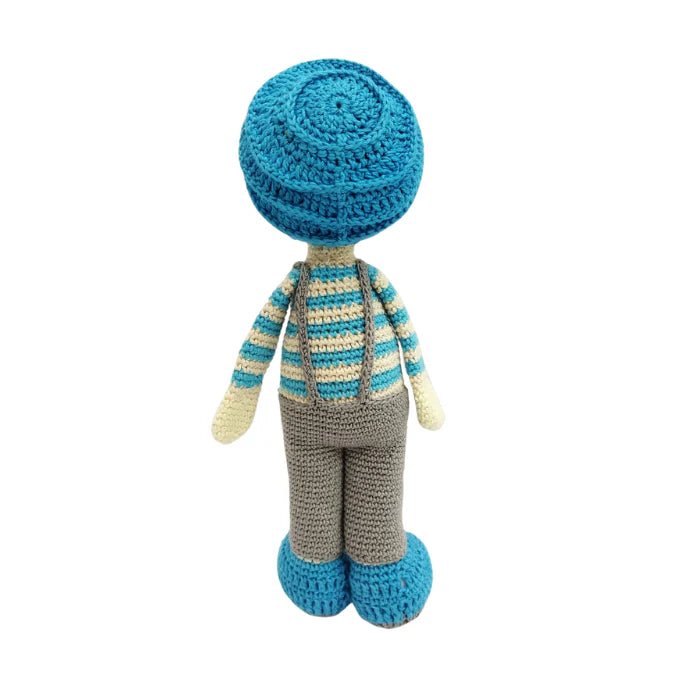 Blake Boy Doll - Playful Handmade Crochet toyfor Imagination! - Tortoyse Toys