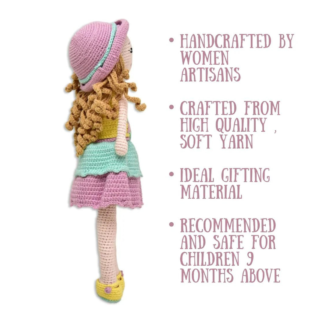 Cecilia Crocheted Doll - Handcrafted with Love & Care - Tortoyse Toys