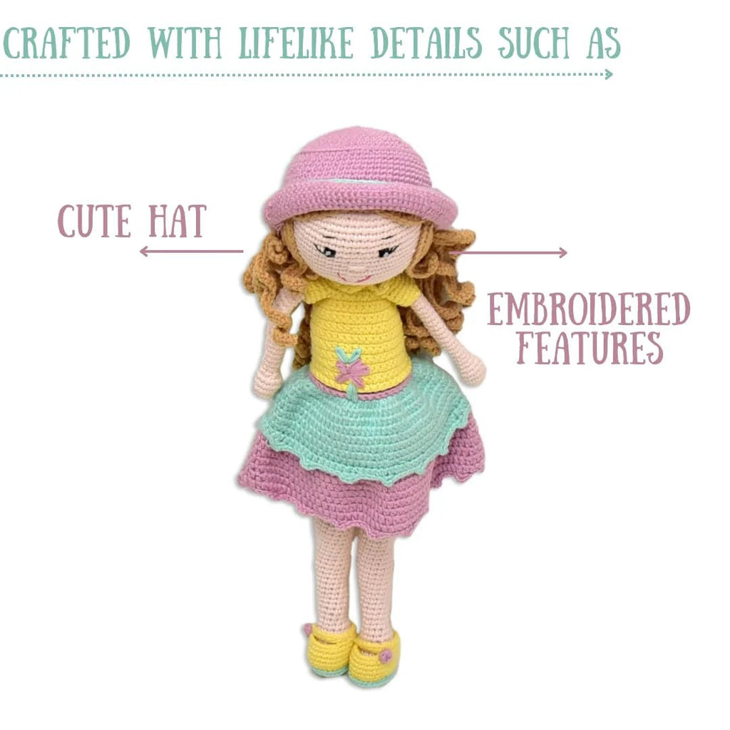 Cecilia Crocheted Doll - Handcrafted with Love & Care - Tortoyse Toys