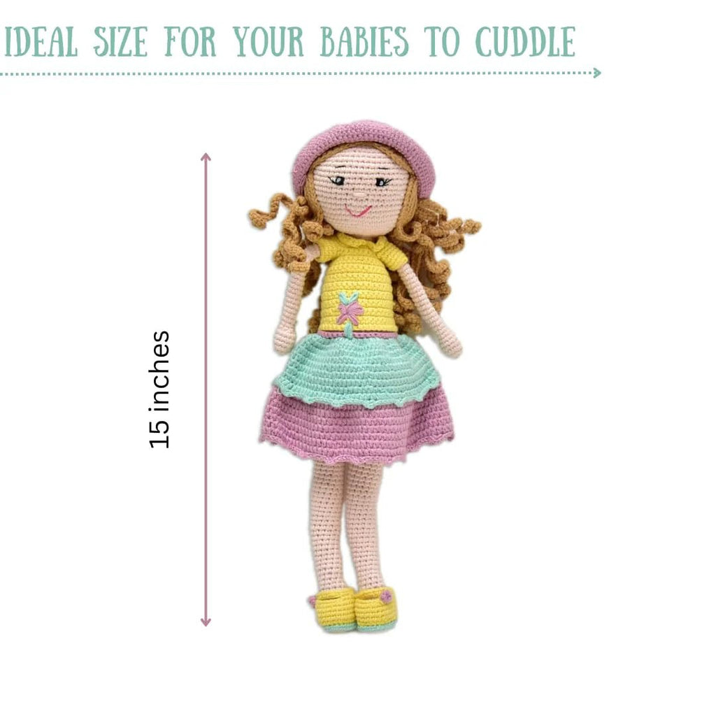 Cecilia Crocheted Doll - Handcrafted with Love & Care - Tortoyse Toys