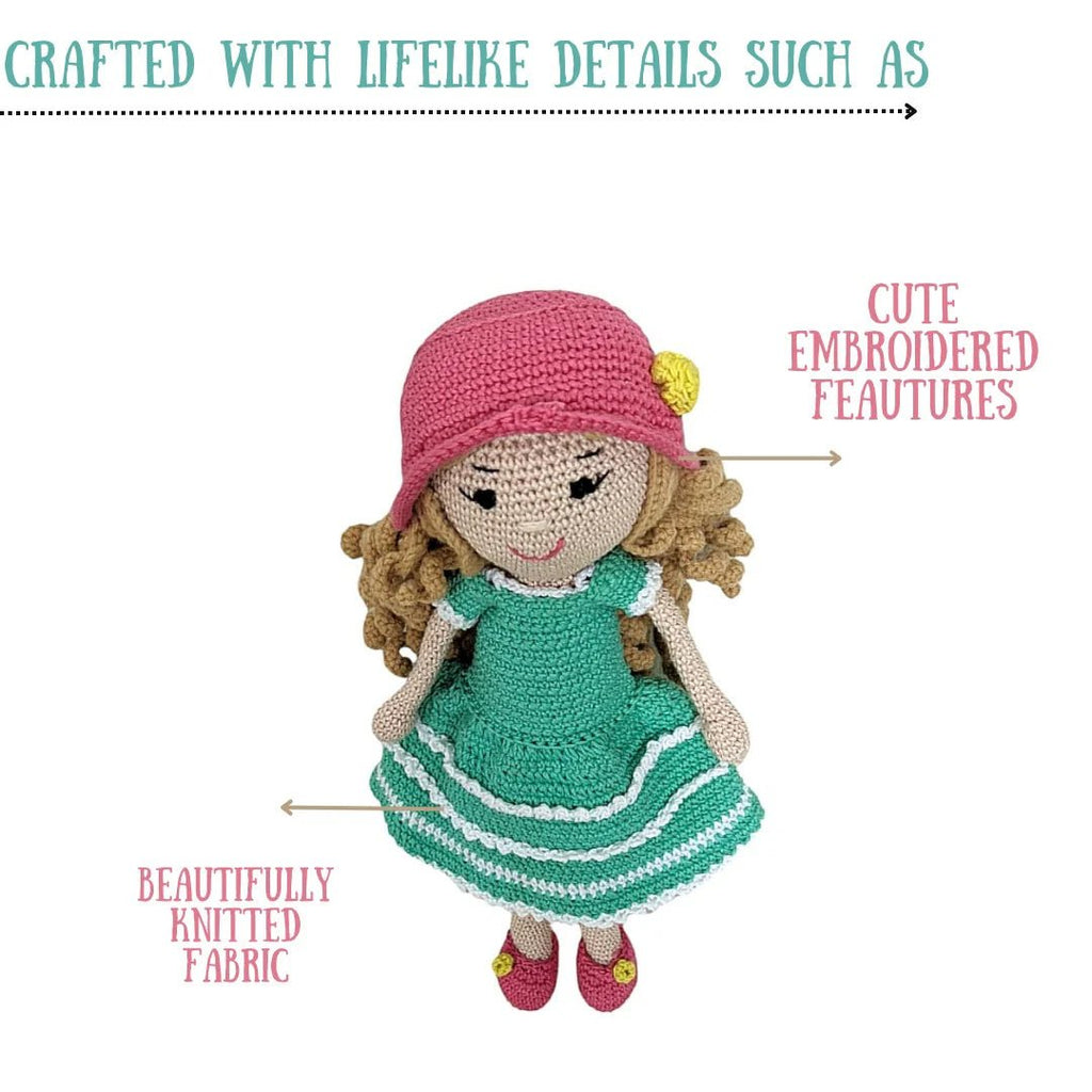 Charming Handmade Mimi Doll - Crocheted Toy for All Ages - Tortoyse Toys