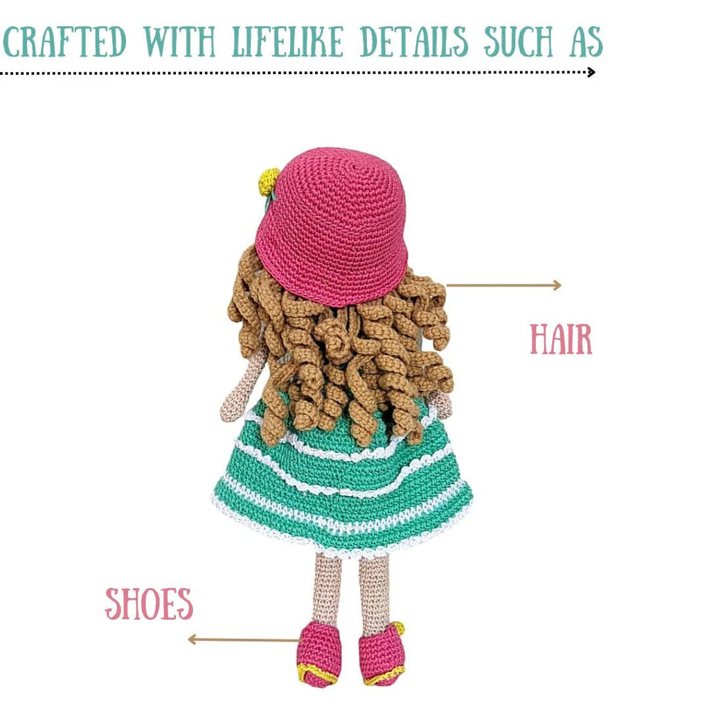 Charming Handmade Mimi Doll - Crocheted Toy for All Ages - Tortoyse Toys