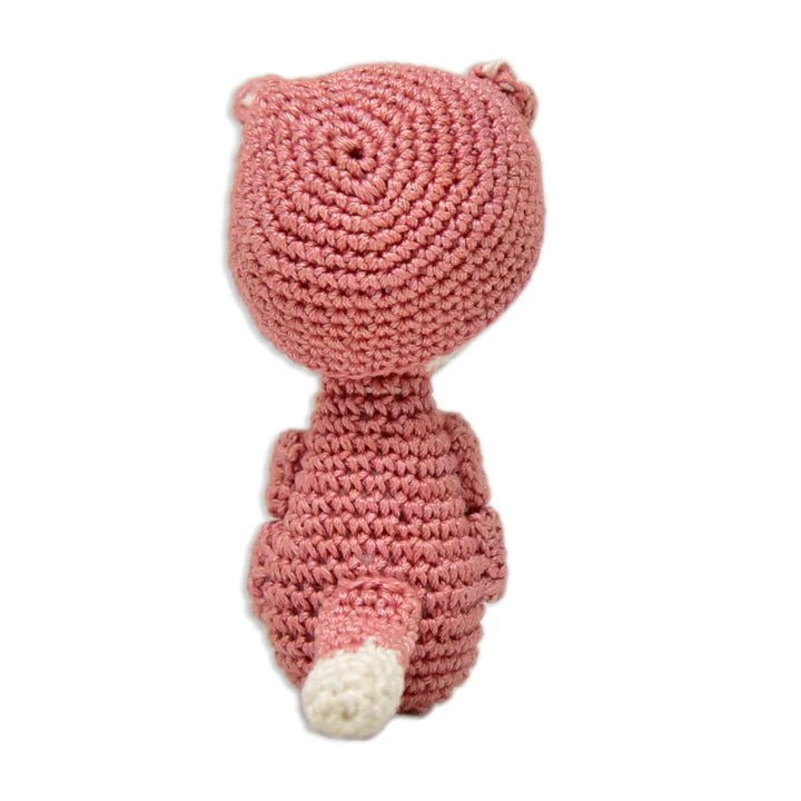 Charming Reindeer Rattle - Handmade Crochet Baby Toy - Tortoyse Toys