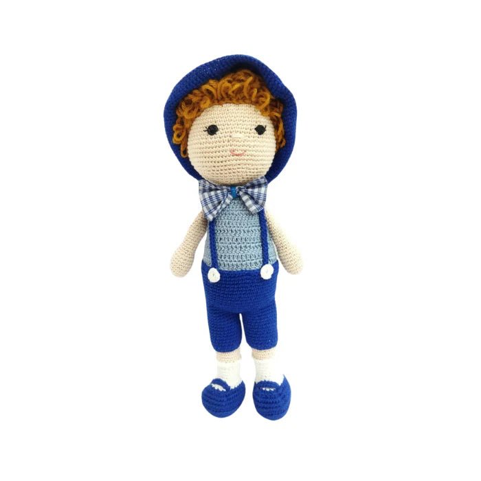 Cheeky Harry Boy Doll - Unique Handmade Crochet toy! - Tortoyse Toys