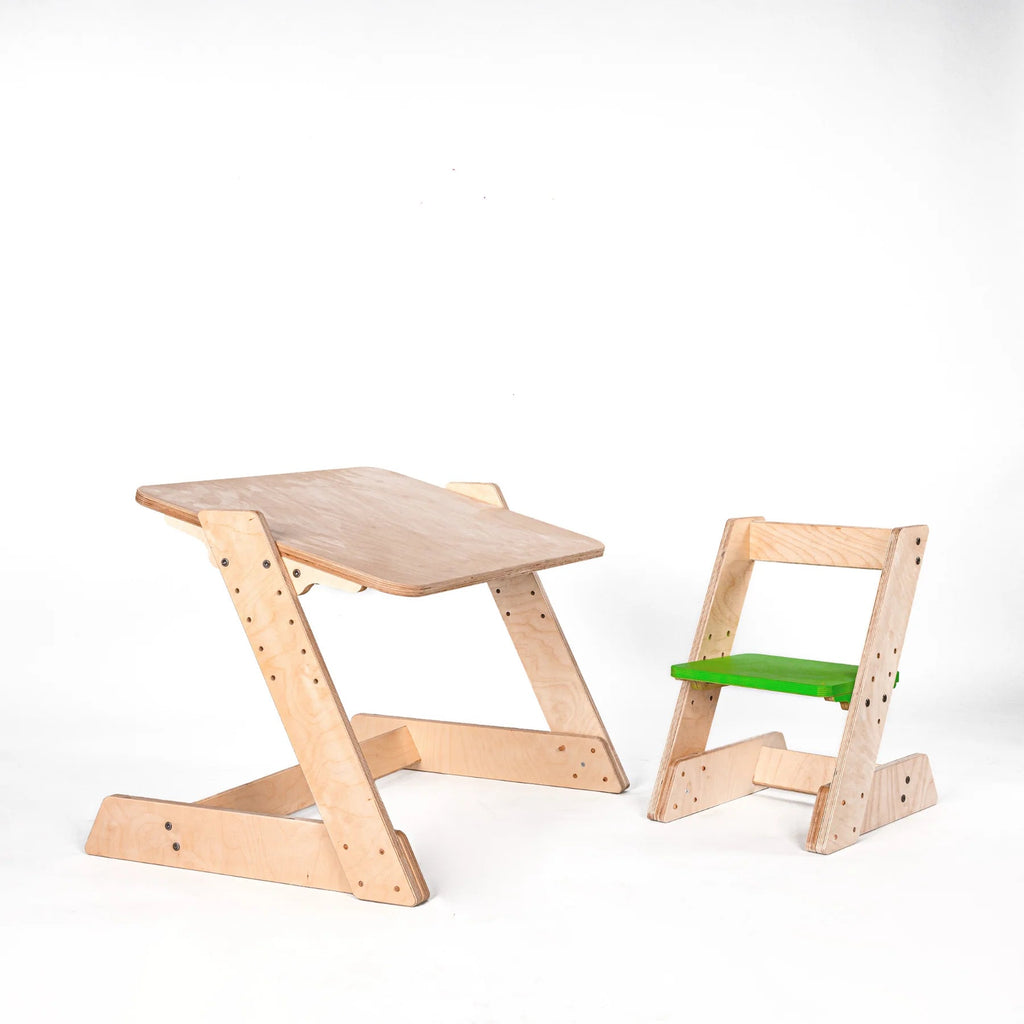 Chowki Study Table & Chair - Tortoyse