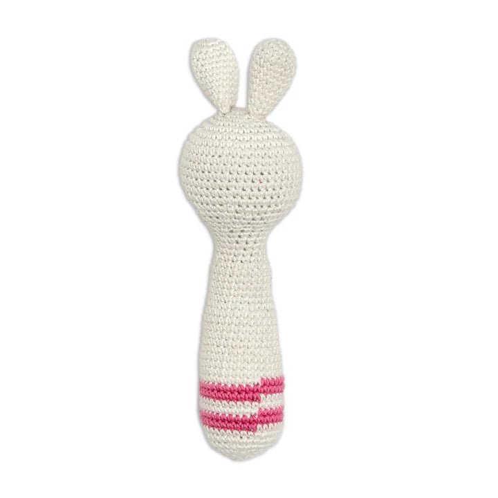 Cuddly Bunnies Hand Rattle - Sensory Toy for Infants & Toddlers - Tortoyse Toys