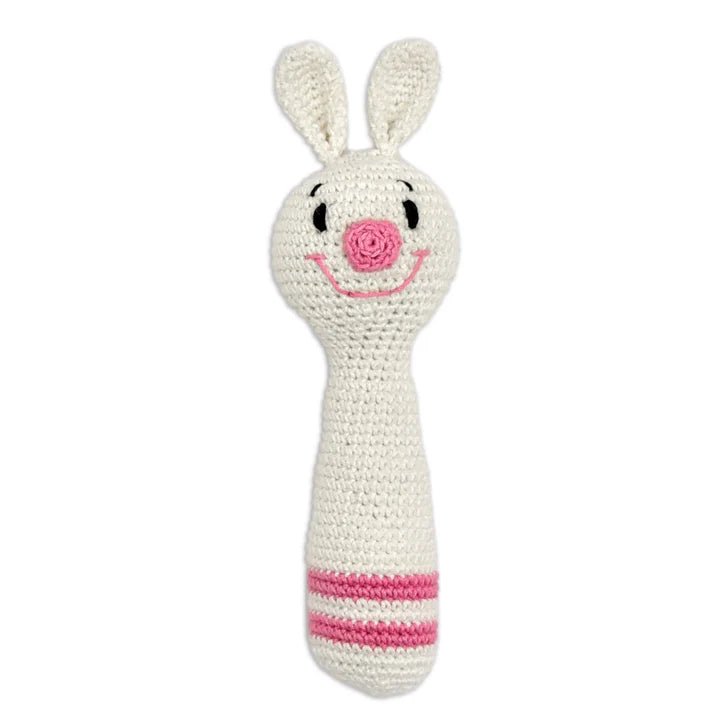 Cuddly Bunnies Hand Rattle - Sensory Toy for Infants & Toddlers - Tortoyse Toys