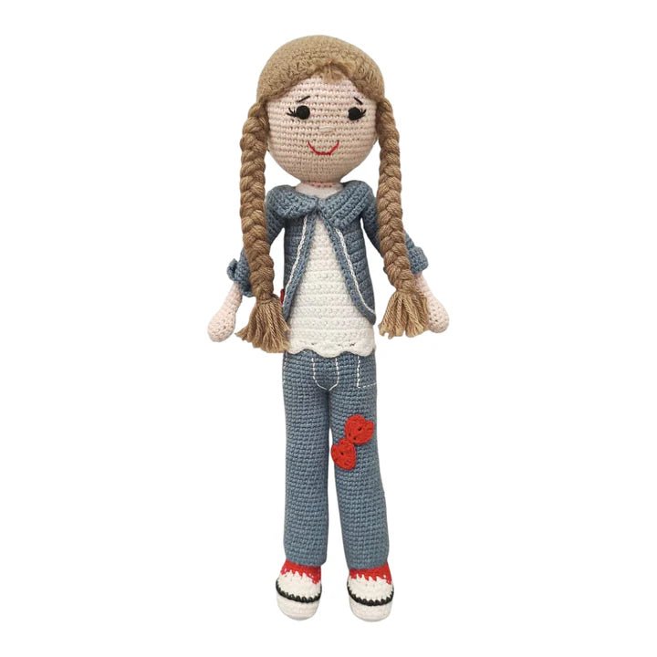 Delightful Helen Crocheted Doll – Handcrafted Treasured Toy - Tortoyse Toys