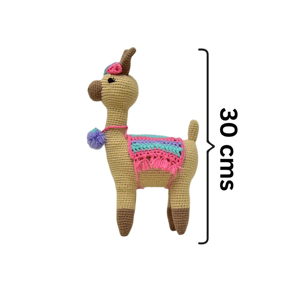 Felicity the Llama Crochet Soft Toy | Handmade Gift for Kids - Tortoyse ANIMAL TOYS