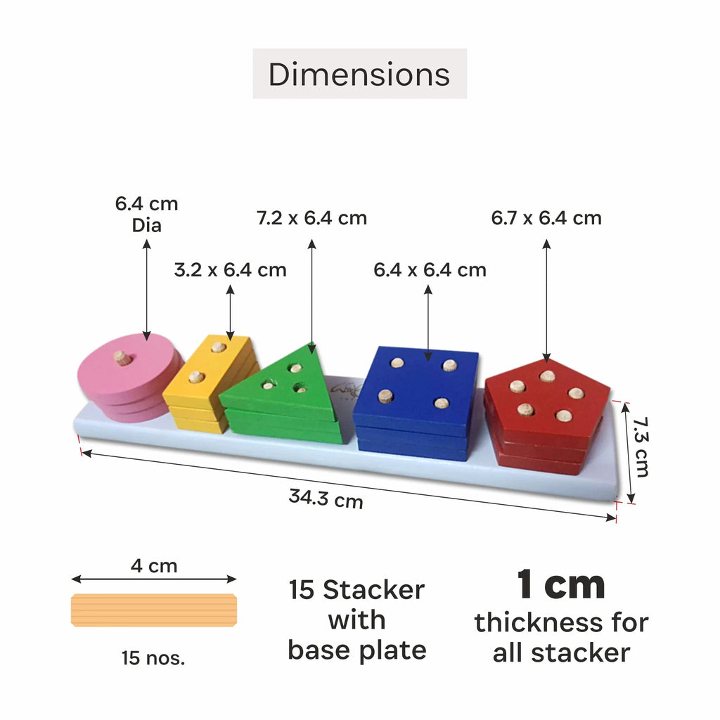 Geometric Angle stacker - Tortoyse