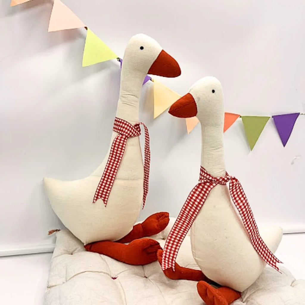 Gigi the Gentle Goose – Handmade Soft Toy - Tortoyse DOLLS