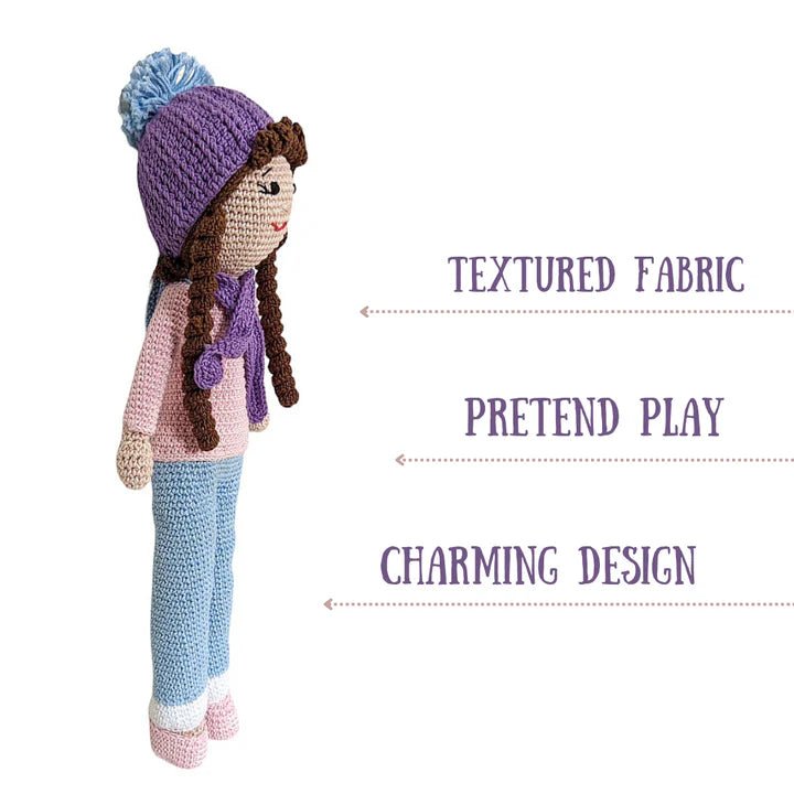 Handcrafted Crocheted Sweety Doll - Perfectly Unique Gifts for Kids & Adults! - Tortoyse Toys