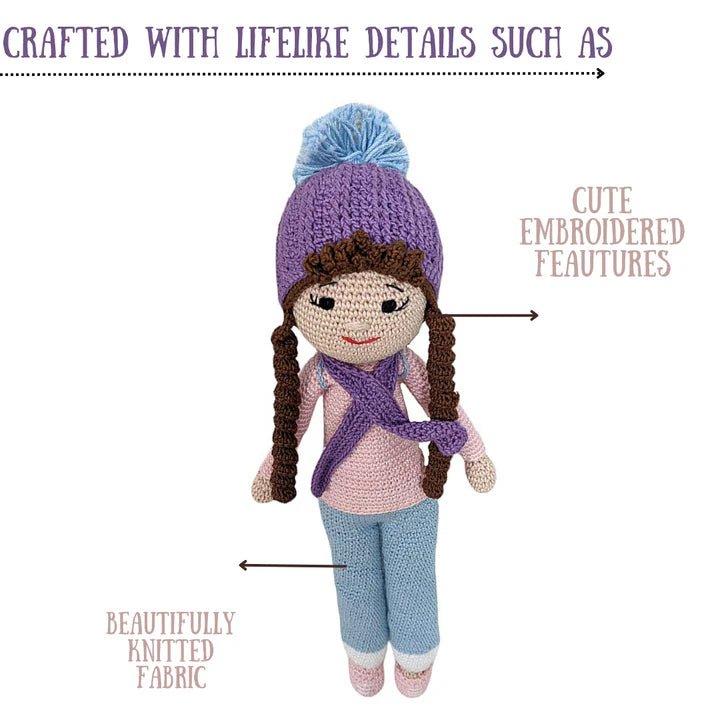 Handcrafted Crocheted Sweety Doll - Perfectly Unique Gifts for Kids & Adults! - Tortoyse Toys