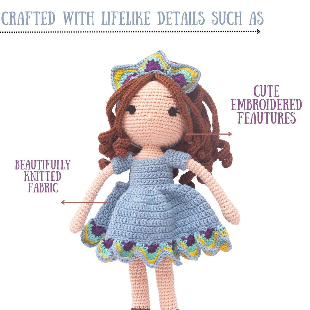 Handcrafted Peacock Princess Crochet Doll - Perfect for Gifts - Tortoyse Toys