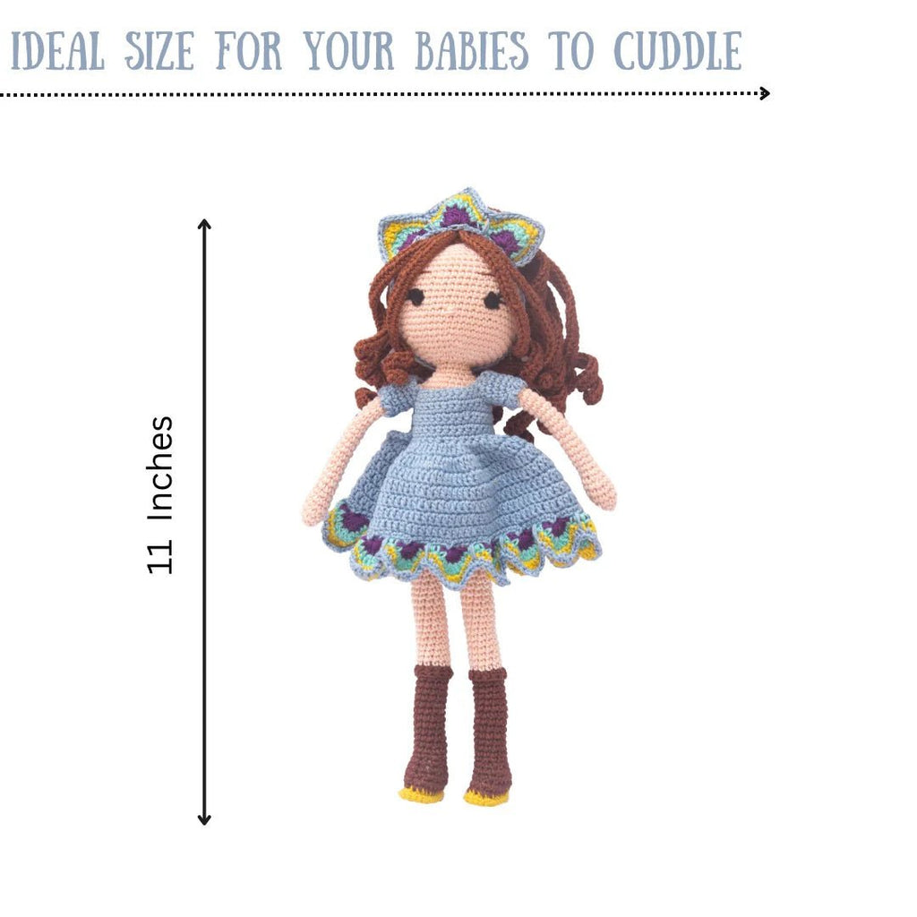 Handcrafted Peacock Princess Crochet Doll - Perfect for Gifts - Tortoyse Toys