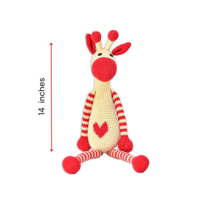 HandcraftedCrocheted Giphy Giraffe - Soft and Adorable Toy for Kids - Tortoyse Toys
