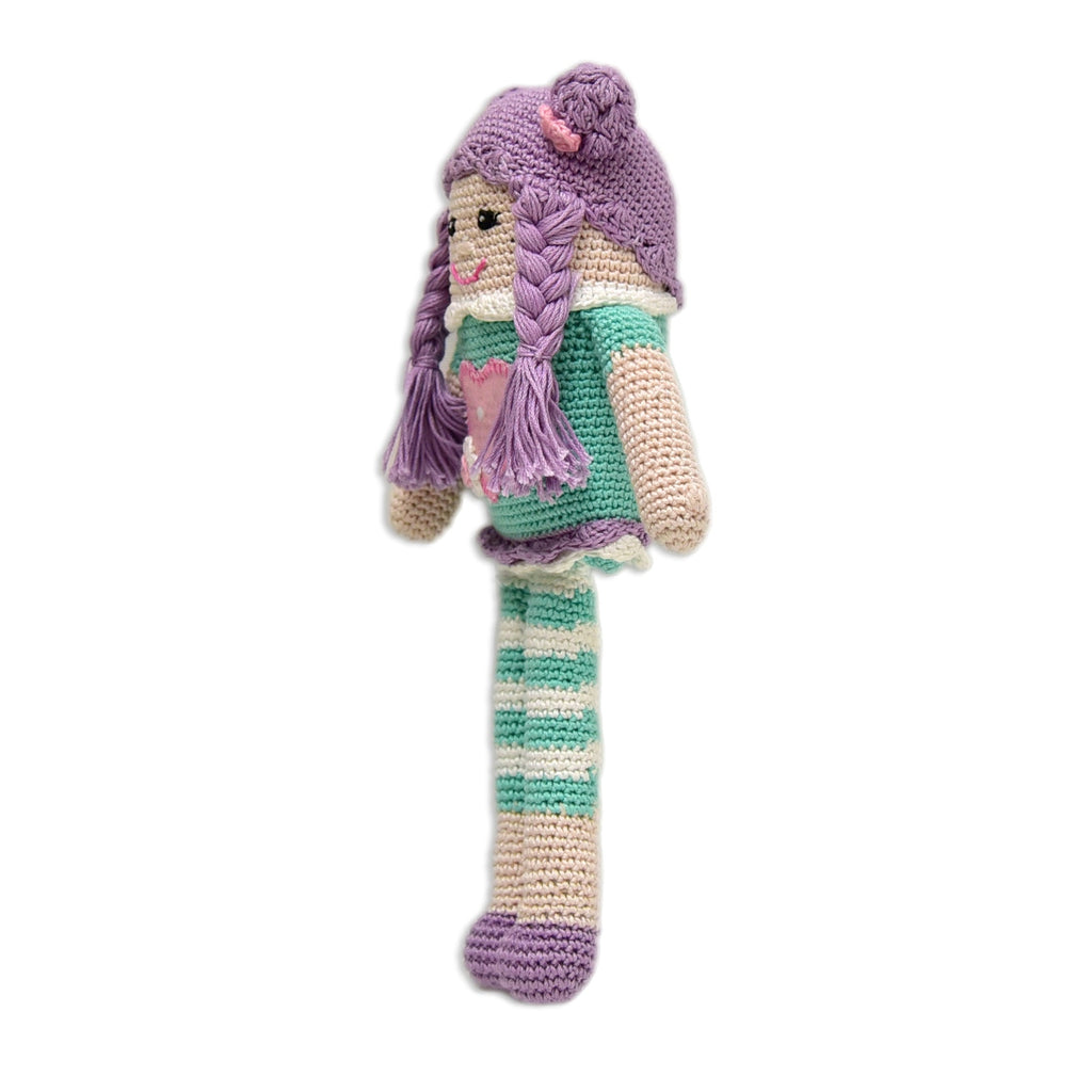 Handmade Crocheted Dolls - Purple Pie Doll | Ideal Gifts for Kids - Tortoyse Toys