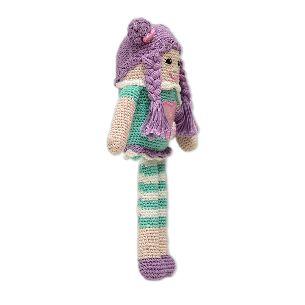Handmade Crocheted Dolls - Purple Pie Doll | Ideal Gifts for Kids - Tortoyse Toys