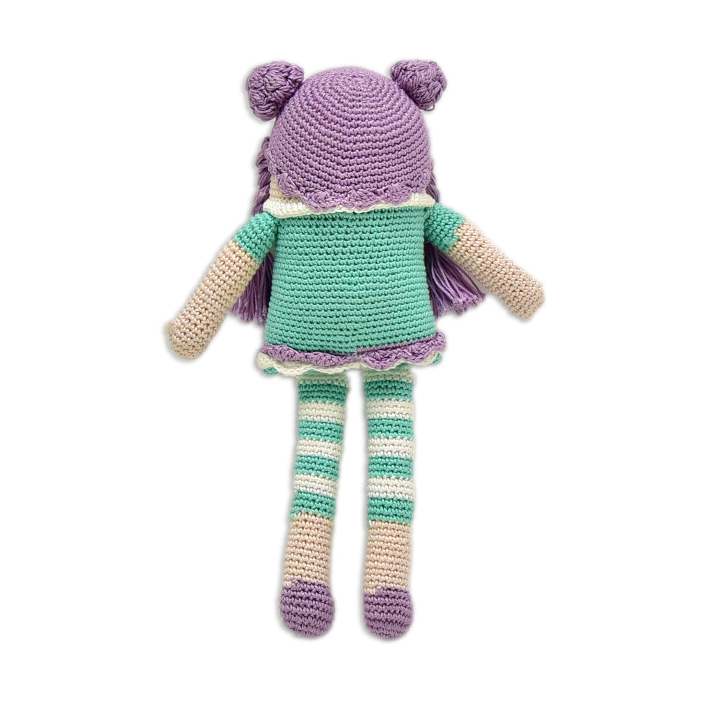 Handmade Crocheted Dolls - Purple Pie Doll | Ideal Gifts for Kids - Tortoyse Toys