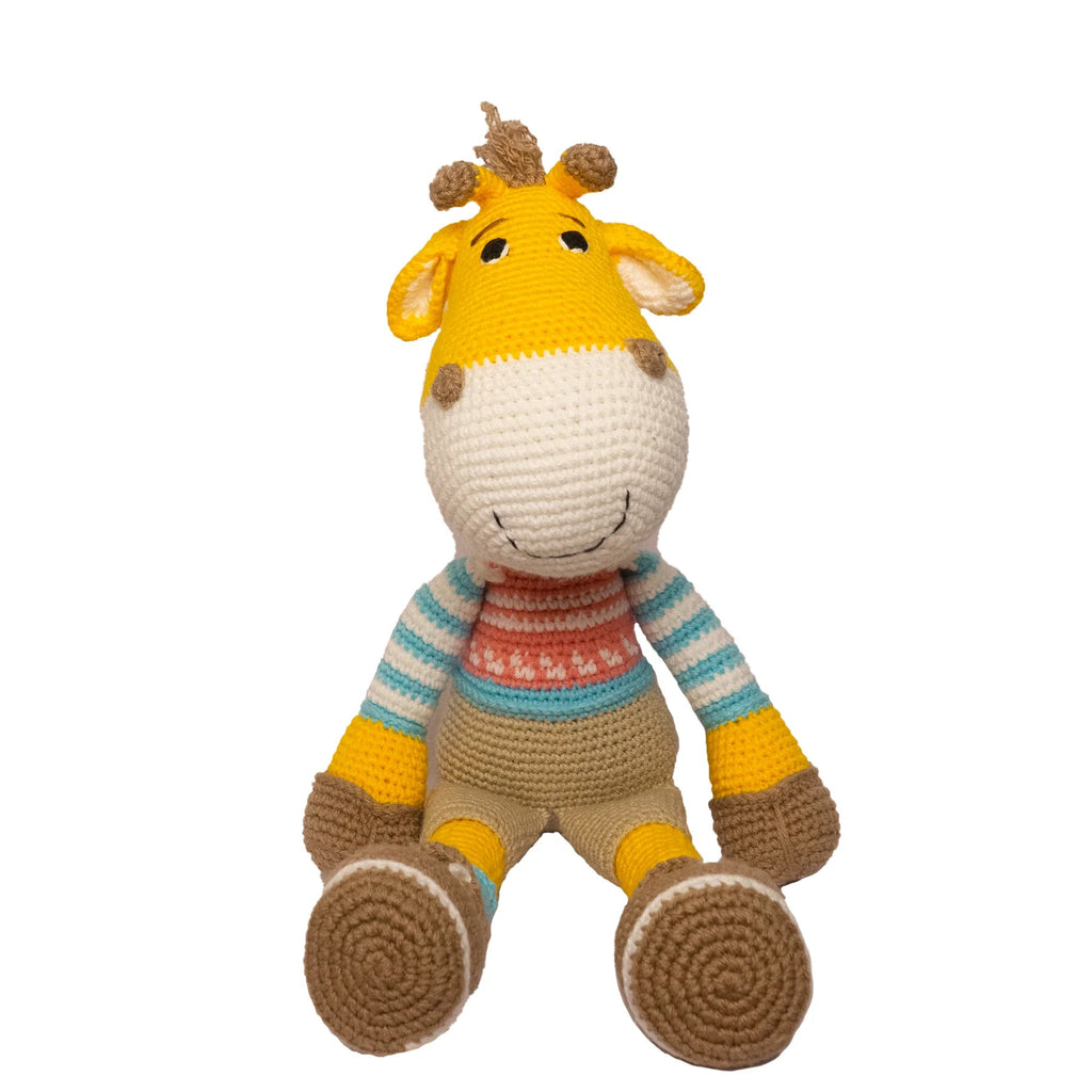 Handmade Crocheted Gerald the Giraffe - Adorable Soft Toy Gift - Tortoyse ANIMAL TOYS