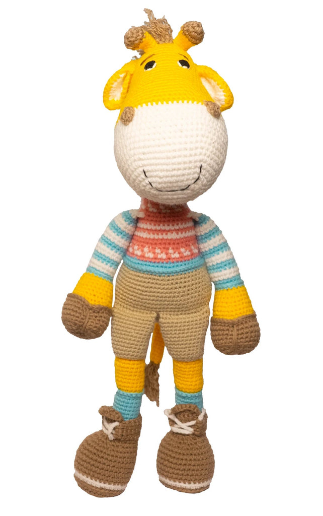 Handmade Crocheted Gerald the Giraffe - Adorable Soft Toy Gift - Tortoyse ANIMAL TOYS