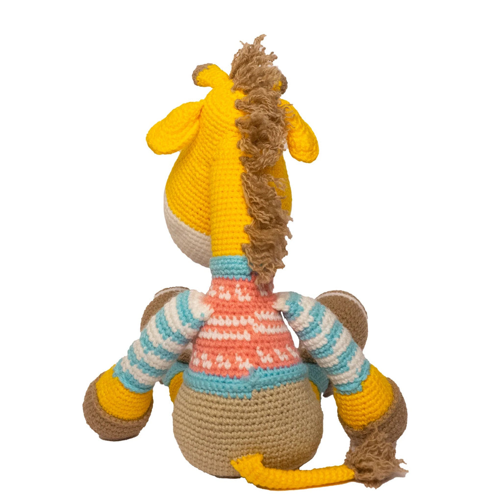 Handmade Crocheted Gerald the Giraffe - Adorable Soft Toy Gift - Tortoyse ANIMAL TOYS