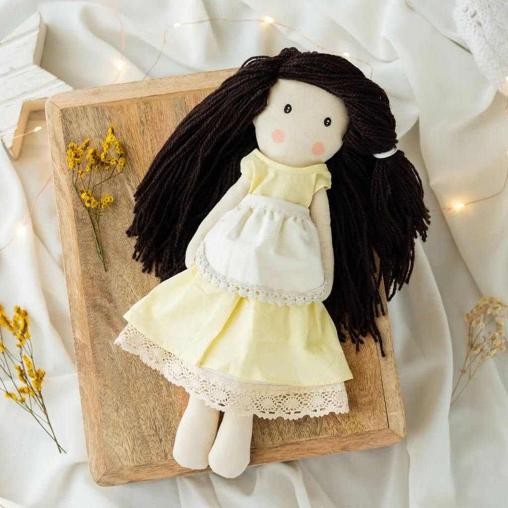 Janya – Handmade Cloth Doll for Kids | Soft & Eco - Friendly - Tortoyse DOLLS