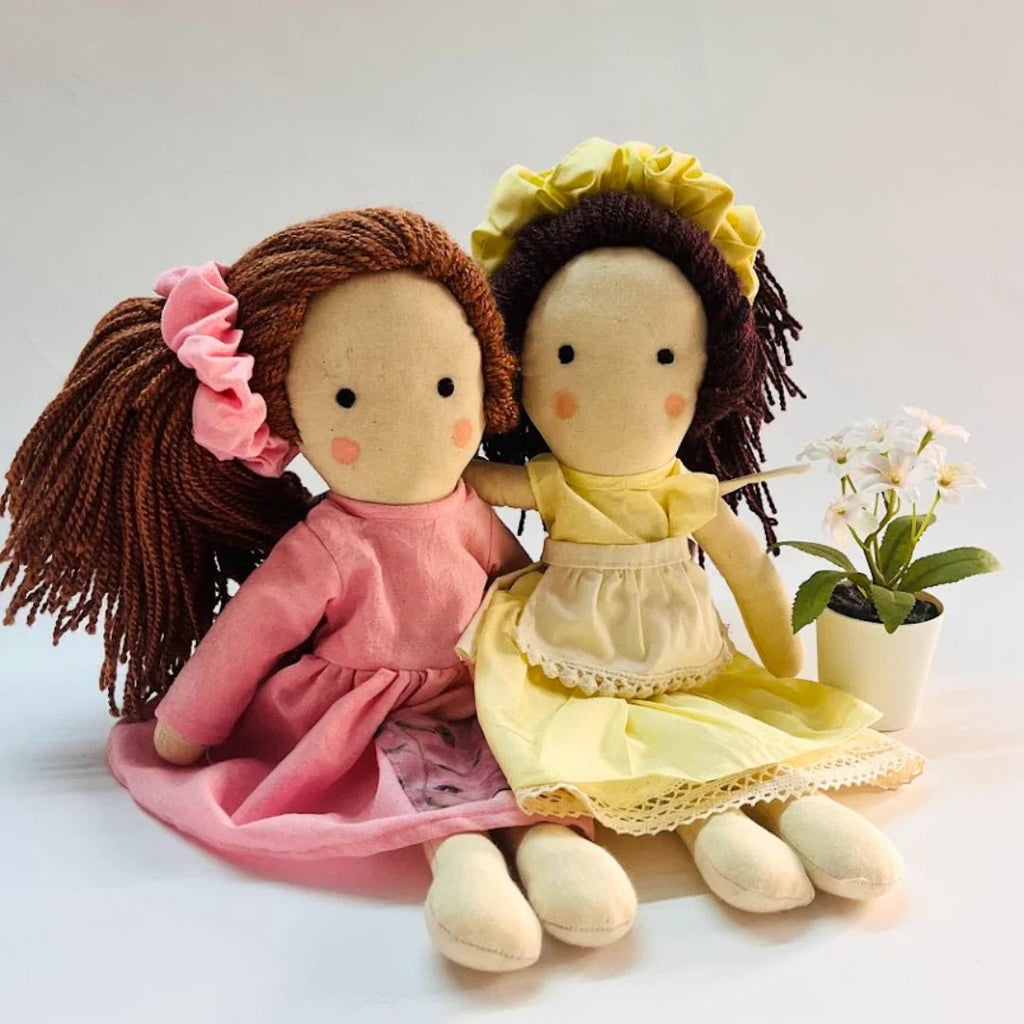 Janya – Handmade Cloth Doll for Kids | Soft & Eco - Friendly - Tortoyse DOLLS