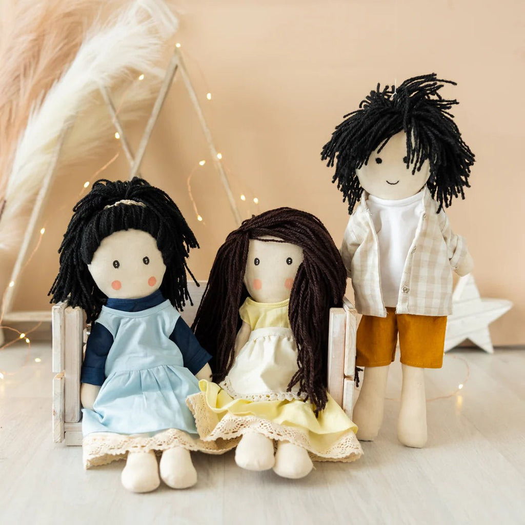 Janya – Handmade Cloth Doll for Kids | Soft & Eco - Friendly - Tortoyse DOLLS