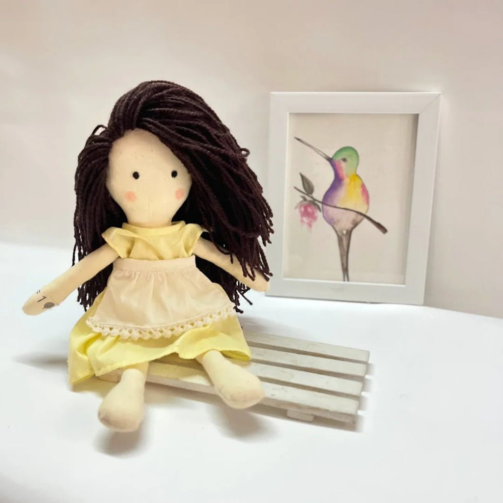 Janya – Handmade Cloth Doll for Kids | Soft & Eco - Friendly - Tortoyse DOLLS