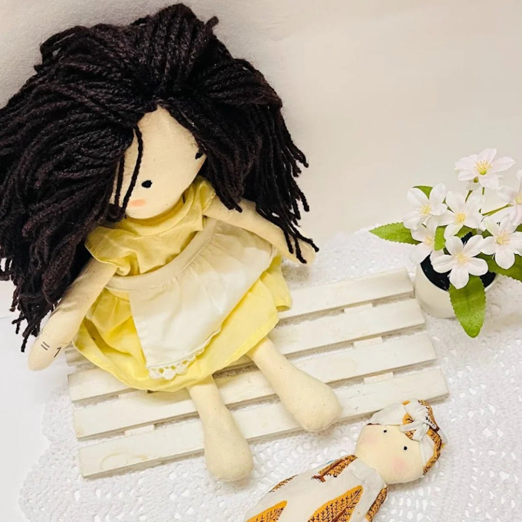 Janya – Handmade Cloth Doll for Kids | Soft & Eco - Friendly - Tortoyse DOLLS