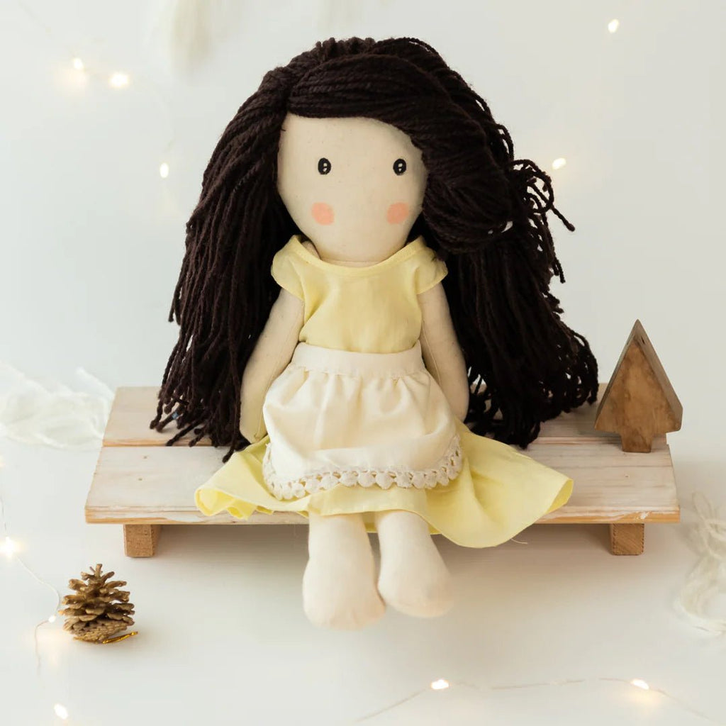 Janya – Handmade Cloth Doll for Kids | Soft & Eco - Friendly - Tortoyse DOLLS