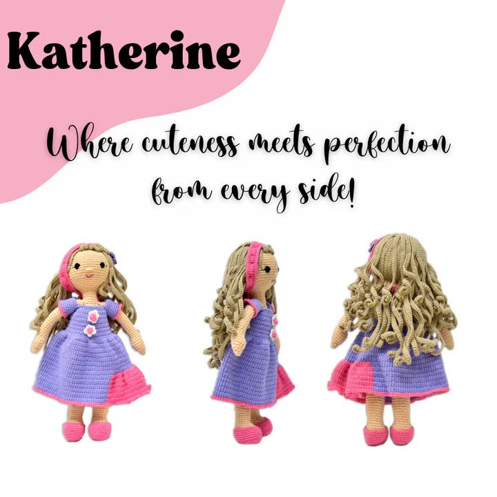 Katherine the Doll – Adorable Handmade Crochet Doll | Perfect for Imaginative Play & Gifting - Tortoyse Toys