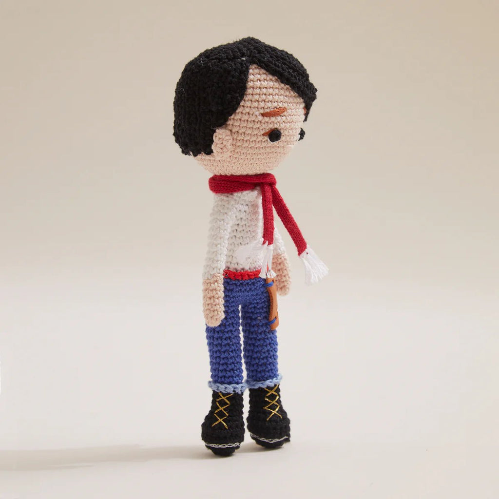 Kenny – Handmade Travel - Loving Prince Crochet Doll (7.5”) - Tortoyse DOLLS