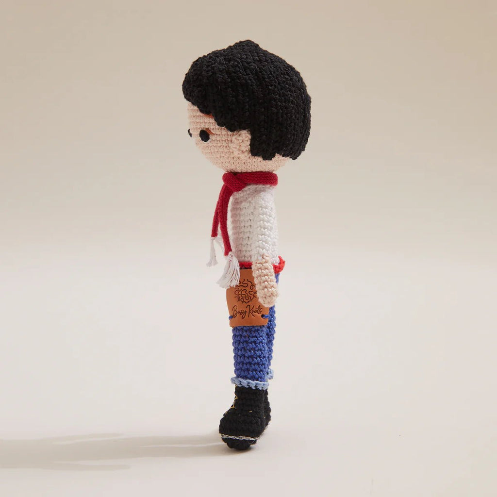 Kenny – Handmade Travel - Loving Prince Crochet Doll (7.5”) - Tortoyse DOLLS