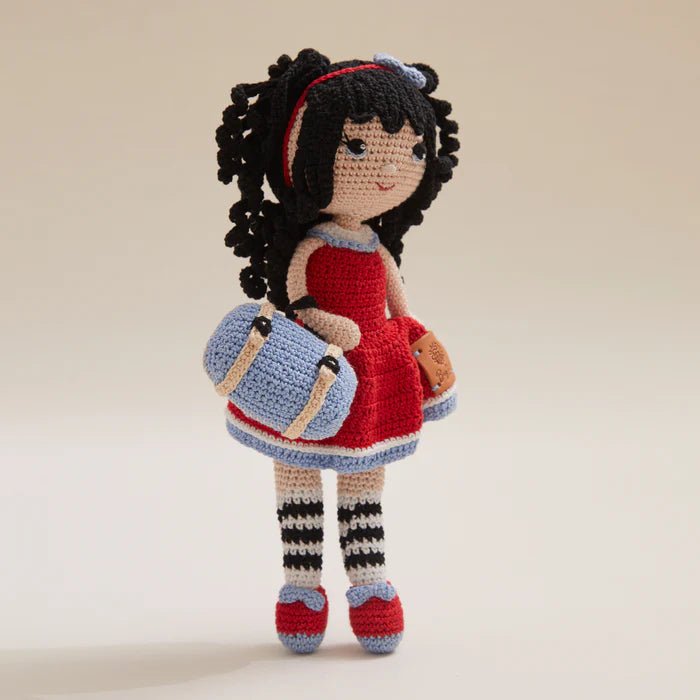 Kiki – Handmade Travel - Loving Crochet Doll (11”) - Tortoyse DOLLS