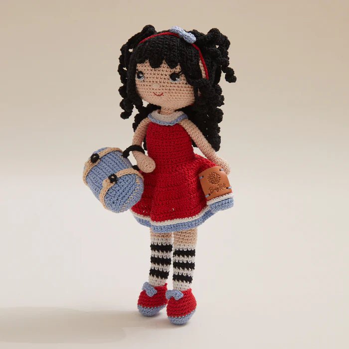 Kiki – Handmade Travel - Loving Crochet Doll (11”) - Tortoyse DOLLS