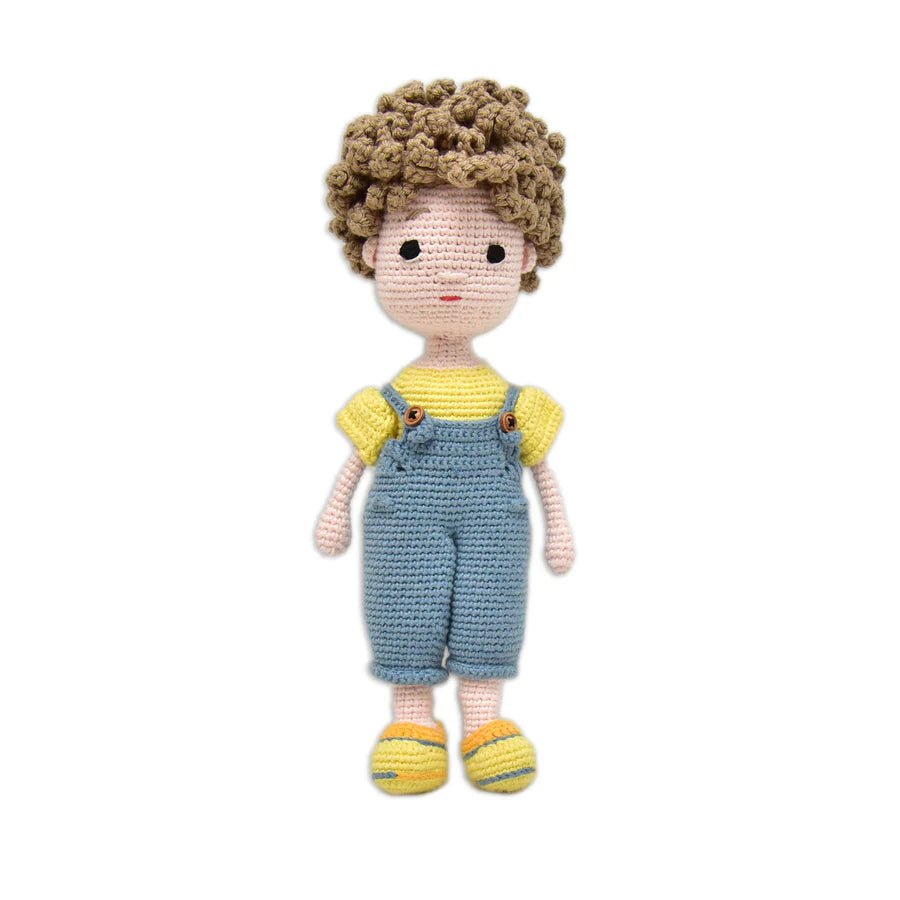 Lovable Ethan Handmade Crocheted Boy Doll - Unique Gifts - Tortoyse Toys