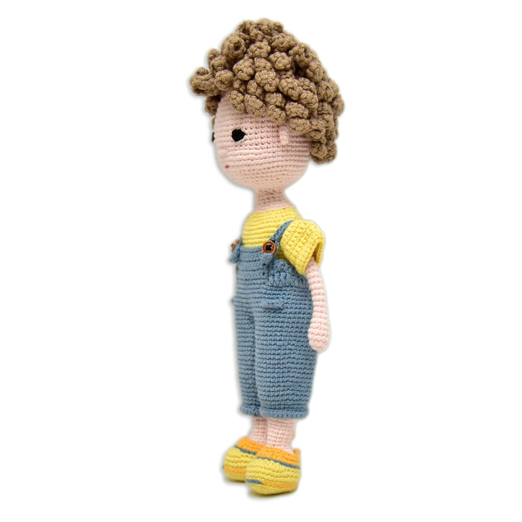 Lovable Ethan Handmade Crocheted Boy Doll - Unique Gifts - Tortoyse Toys