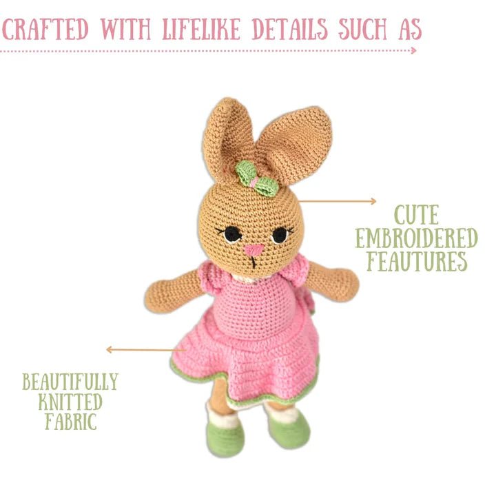 Loving Bunny: Handcrafted Crochet Companion - Tortoyse Toys
