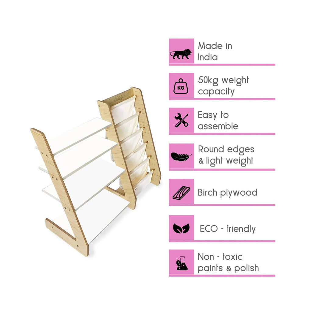 Multi Purpose Book Shelf - Tortoyse